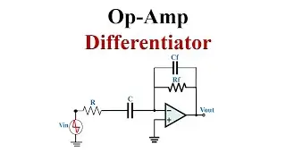 Op-Amp Differentiator (Derivation and Examples)
