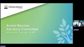 Farmers Branch Animal Shelter Advisory Committee September 18, 2024