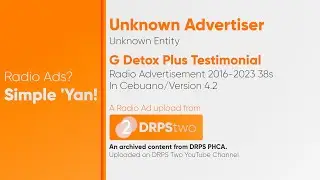 G Detox Plus Testimonial Radio Ad 2016-2023 38s (in Cebuano, Version 4.2)