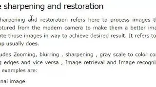Image sharpening and restoration in digital image processing tutorial-07