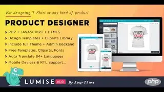 Lumise Product Designer for PHP Standalone admin Panel Part 1