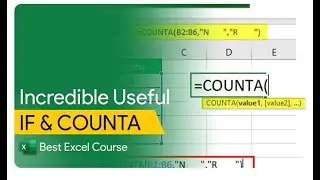 Concatenate Using IF and COUNTA Functions | Excel