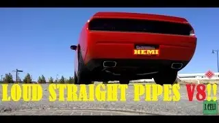 Dodge Challenger RT STRAIGHT PIPES - TUNNEL WOT, REVS, IN-CAR!