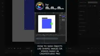 How to skew Objects like Shapes, Images or Videos easily in CreateStudio Pro