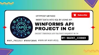 CRUD Operations Part I – Insert Data Using API in WinForms 