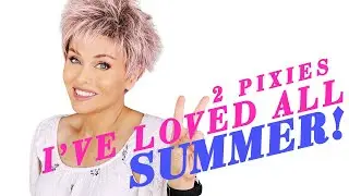 QUICK LOOK! 😍2 PIXIES I'VE LOVED wearing ALL SUMMER!😍 ROOTED PINK PEARL!  #wigs