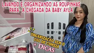 Lavando e organizando as roupinhas da bebê 🥰❤️ /Dicas de organização sem o uso de comeia ❤️