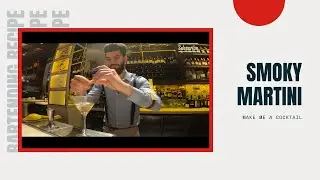 Make me a cocktail:  How to make Smoky Martini #makemeacocktail #smokymartini