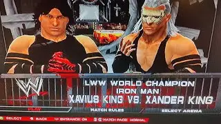 xavius vs Xander 20 minute world championship iron man match (LWW new beginnings ppv part 9 WWE2k14)