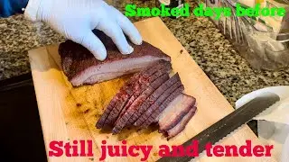 Smoked Brisket Days Before Event | Still Juicy and Tender
