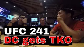 UFC 241 Daniel Cormier gets TKO by Stipe Miocic - Buffalo Wild Wings REACTION!!