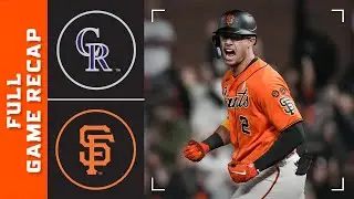 Rockies vs. Giants Game Highlights (9/8/23) | MLB Highlights