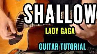 How To Play Shallow on Guitar | Full Tutorial Easy | Lady Gaga - A Star Is Born
