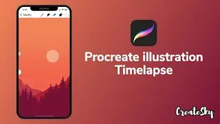 Make an easy Procreate illustration #Shorts