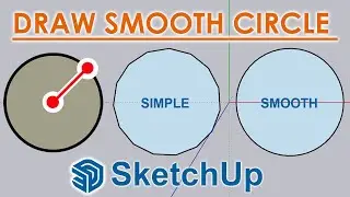 How to Make or Change Circle edges in  Sketchup Complete Guide - English