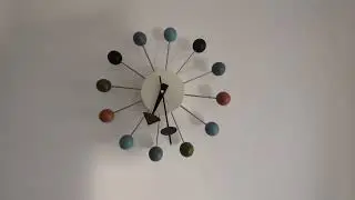 MOLEIHAO Wood Ball Wall Clock Decorative Mid Century Modern Review