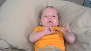 Emmett at Seven Weeks: Daddy's Little Tiger
