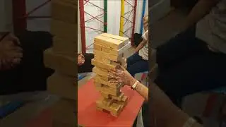 Will she win the Jenga?