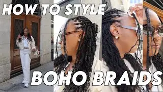 COMMENT COIFFER DES TRESSES BOHO EN 2024 - How to style boho braids