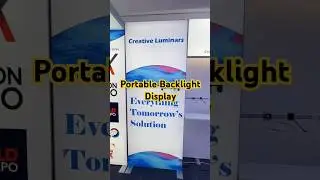 Unveil the Magic of Creative Luminars Portable Backlight Display – Quick Peek! #tradeshowbooth
