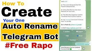 How to Create Auto Rename Telegram Bot.