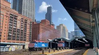 Metra F40PH’s At Oglive Transportation Center