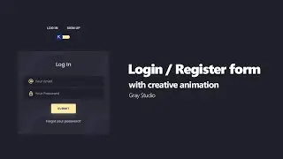 Speed code: Login / Register form with creative animation