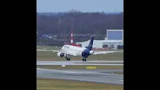 AIRBUS A320 CROSSWIND LANDING 