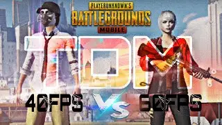 40 FPS vs 60 FPS 😍🔥 | PUBGMOBILE