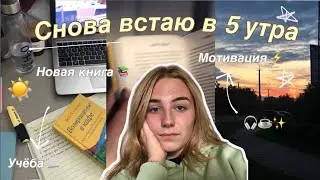 СНОВА ВСТАЮ В 5 УТРА | восстановление режима ⏰