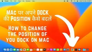 How to change the position of you dock on mac| Dock Position Change Kare
