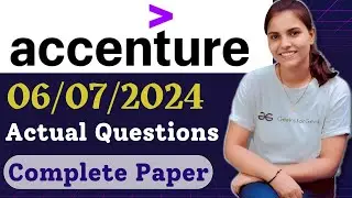 Accenture Complete Paper Solved |Accenture Cognitive+Technical Assessment questions 