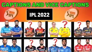 Ipl 2022 all teams captions and vice captain 🤔(confirmed )|all teams caption and vice captain in ipl