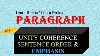 Paragraph Writing in English|Development|Unity|Coherence|Topic Sentence| Format&Sampleसीखे हिन्दीमें