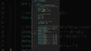 Arithmetic Operations in Java