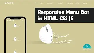Responsive Menu Bar in HTML, CSS and JS