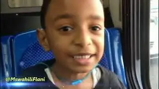 Hudhaifa akiongea Kiswahili tangu Mdogo..!!