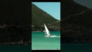 Capsize of the day: radical hobiecat stopping technique  