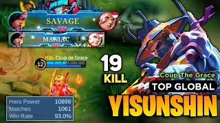SAVAGE! Yi Sun Shin Best Build 2023 [ Yi Sun Shin Top Global Gameplay ] By Coup The Grace - MLBB