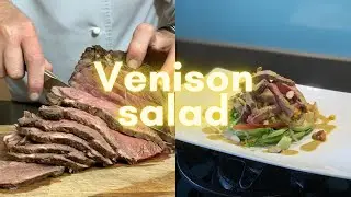 Venison Salad with Sweet Chill, Lime and Yoghurt dressing
