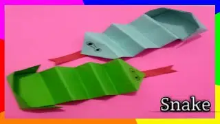 Easy Origami Snake Pop It Fidget Toy | Simple Snake Out In The Box