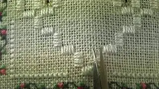 Cutting Your Fabric Threads for Hardanger