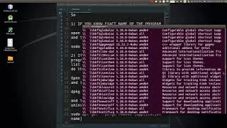 UNINSTALLING PROGRAMS IN LINUX/UBUNTU/MINT
