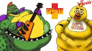 FAT MONTY + FAT TOY CHICA = ??? (FNAF AMIMATION) 