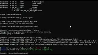 how to create a project in django