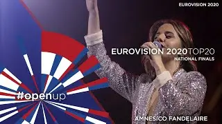 TOP 20 NATIONAL FINALS - EUROVISION 2020 | 18/02/2020