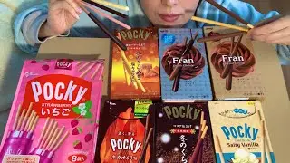 ASMR japanesechocolate Pocky eatingsounds eatingshow notalking