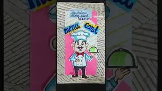 CUSTOMISED MENU CARD🥣🥢| TANYA GROVER | CRAFT WORK✂️ | #foryou #art #shorts #trending #youtubeshorts