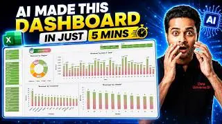 How to use AI in excel to create Dashboard in 5 Minutes