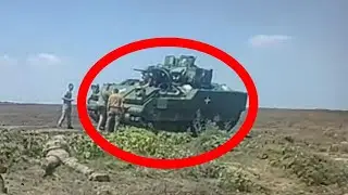 Ukrainian Forces Turned Military Vehicle into Massive Explosive Machine - Caught on Camera